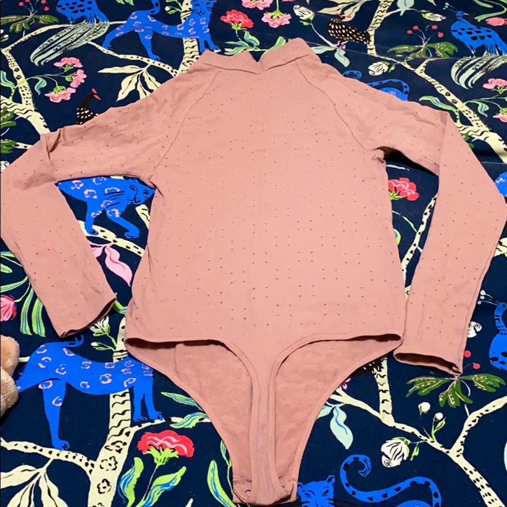 Free People Mauve Body suit